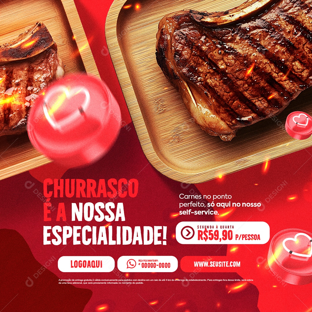 Barbecue Barbecue is Our Social Media PSD Speciality Editable