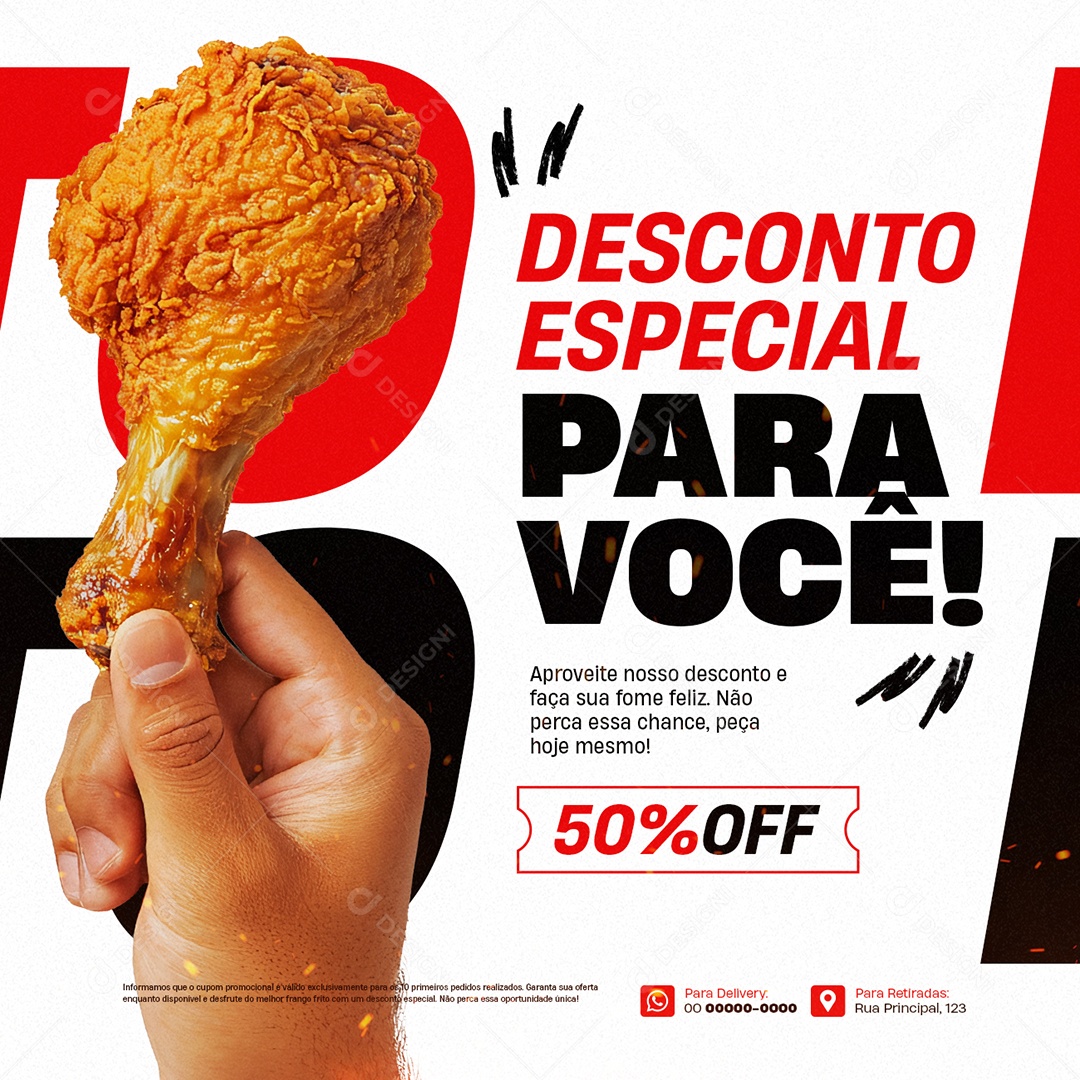 Chicken Fried Special Discount for You Social Media PSD Editable