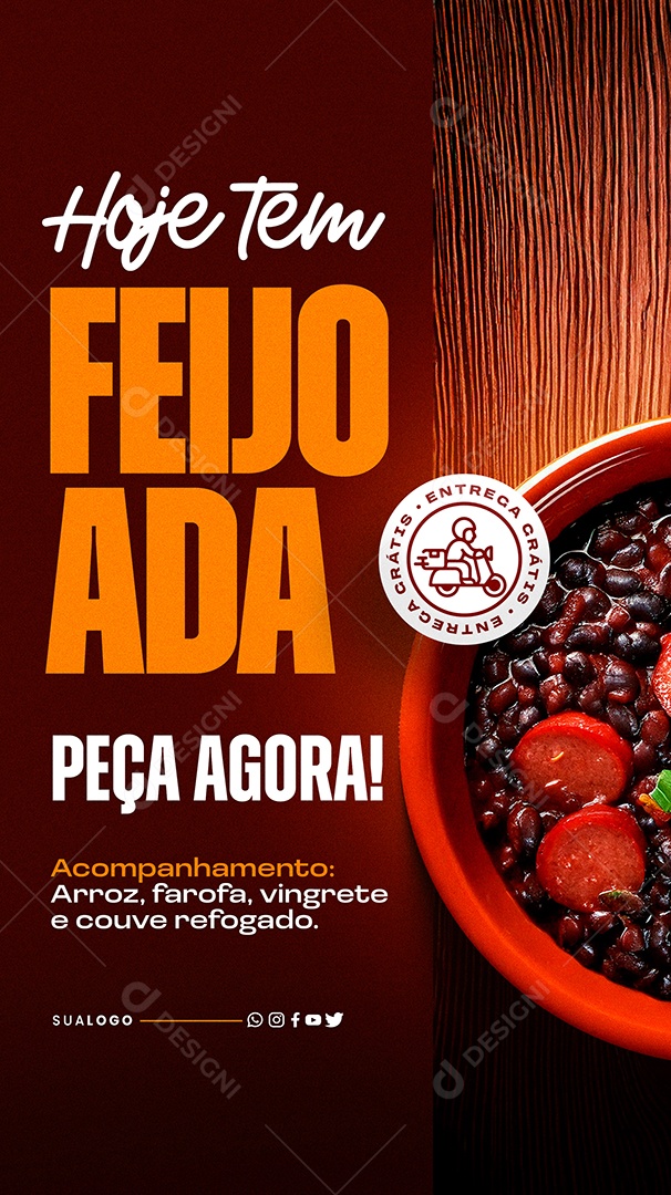 Story Feijoada Social Media PSD Editable