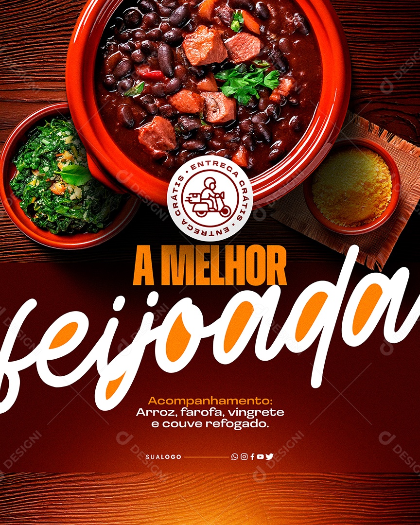 Restaurant Best Social Feijoada Media PSD Editable