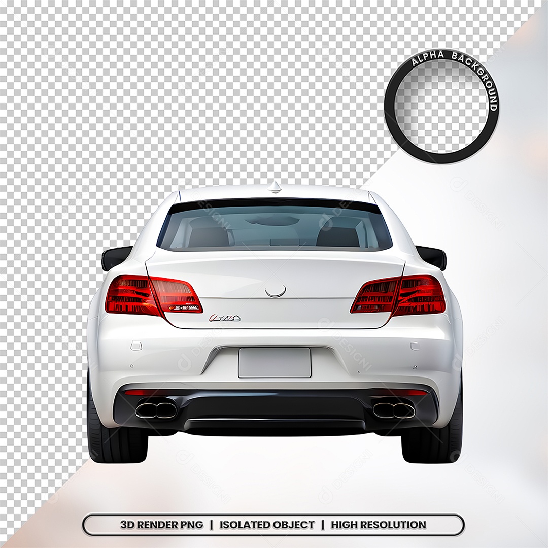 3D Element Background of a Car for PSD Composition