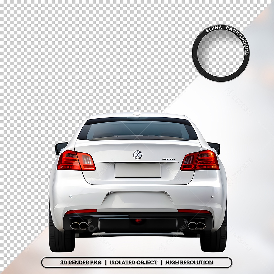 3D Element Background of a Car for PSD Composition