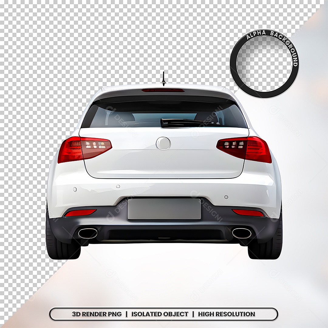 3D Element Background of a Car for PSD Composition