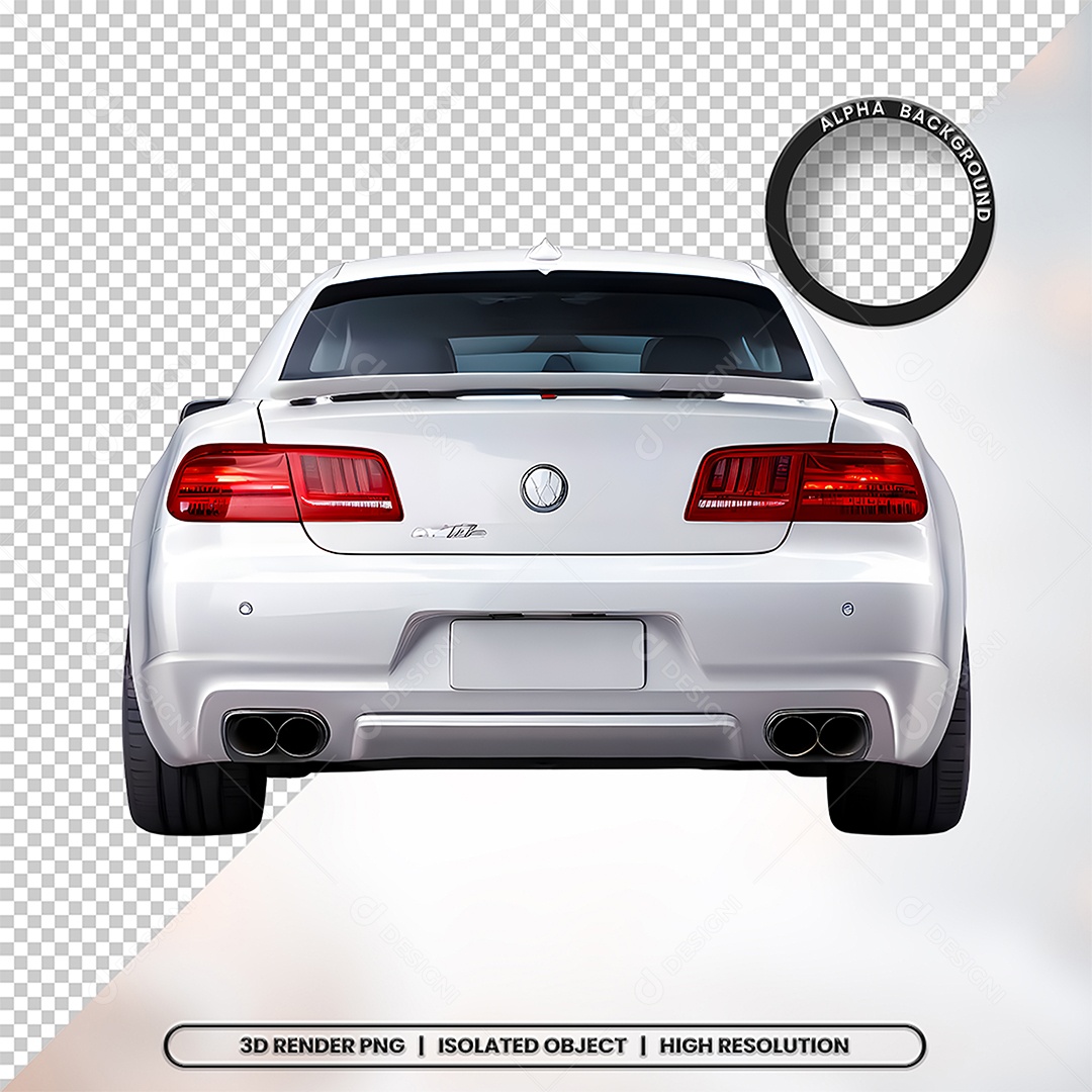 3D Element Background of a Car for PSD Composition