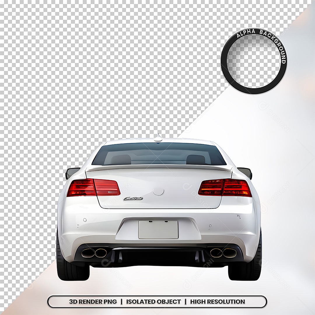 3D Element Background of a Car for PSD Composition