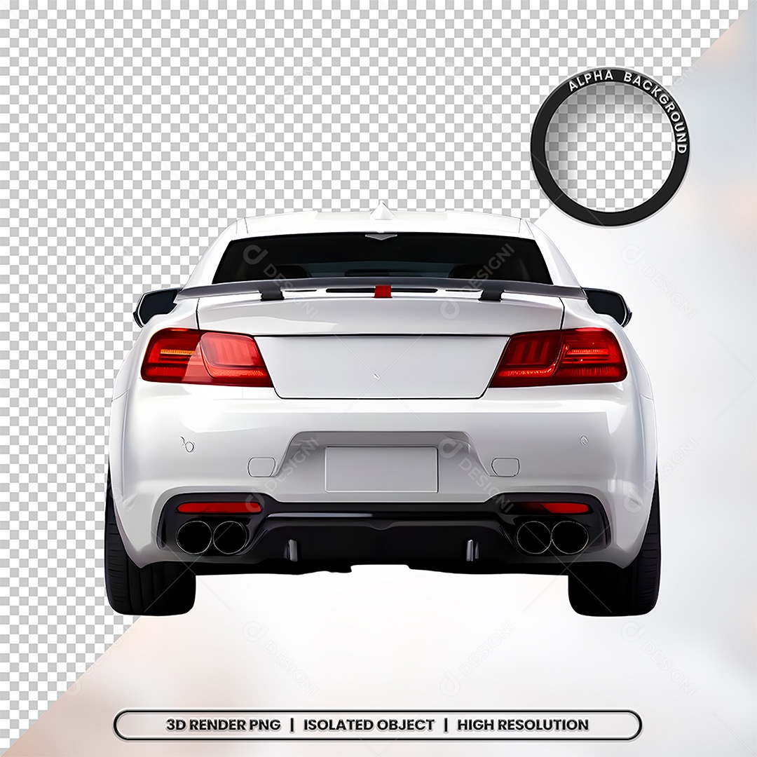 3D Element Background of a Car for PSD Composition