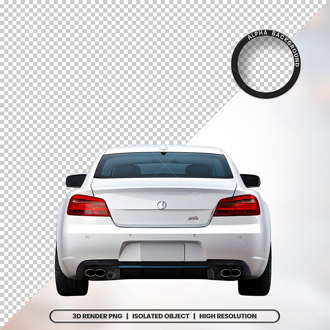 3D Element Background of a Car for PSD Composition