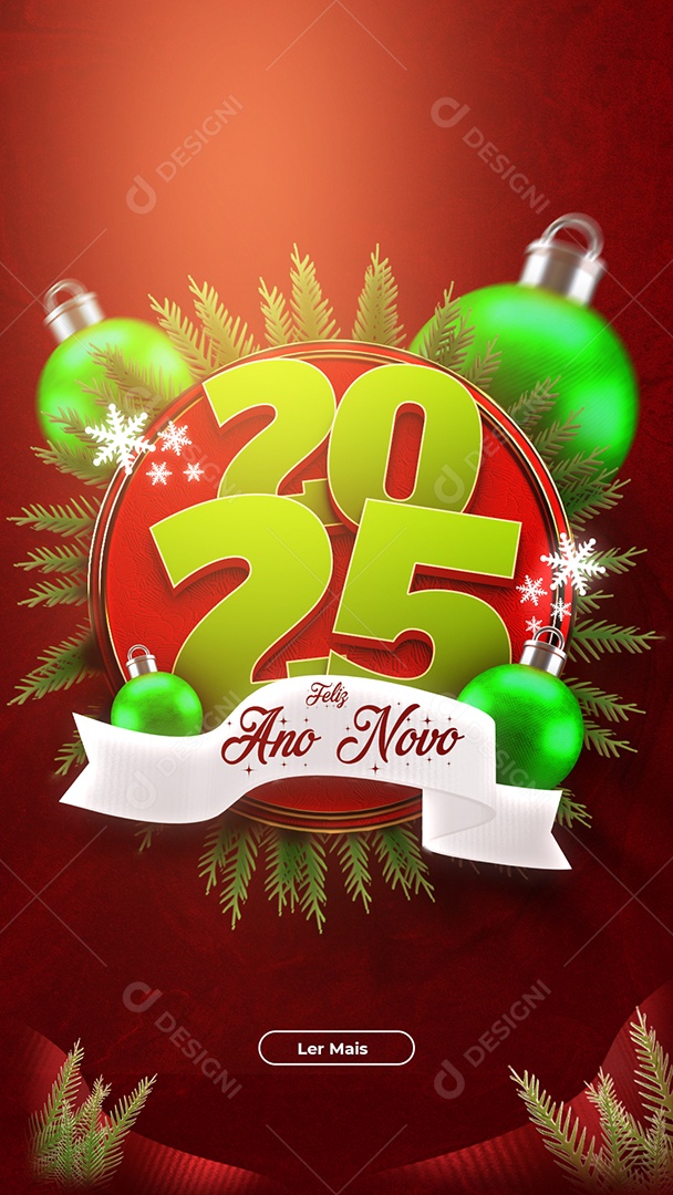 Happy new year story 01 From January Social Media PSD Editable