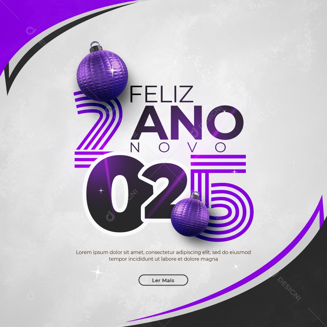 Happy New Year 01 January Social Media PSD Editable