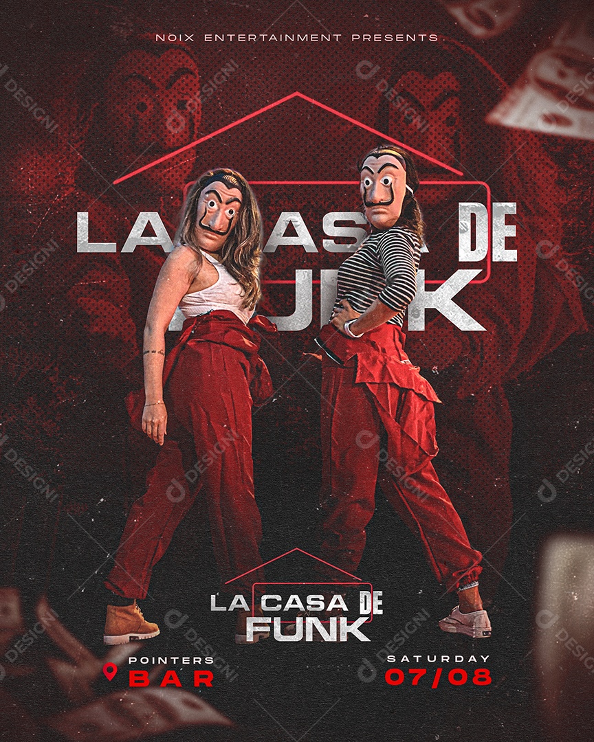 Flyer La Casa De Funk Social Media PSD Editable